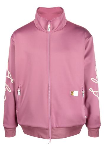 Advisory Board Crystals logo-embroidered zip-up sweatshirt - Rosa