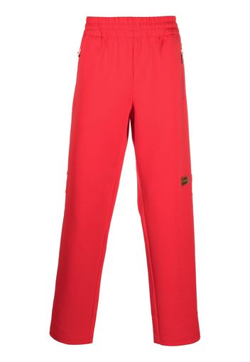 Advisory Board Crystals logo-patch straight-leg track pants - Rot