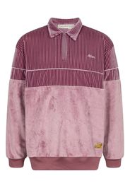 Advisory Board Crystals logo-embroidered velour pullover - Rosa