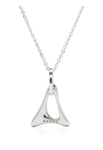 AERON Mokka A-motif necklace - Silber