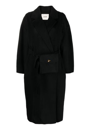 AERON Hutton belted coat - Schwarz