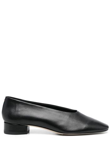 Aeyde Delia 25mm leather pumps - Schwarz