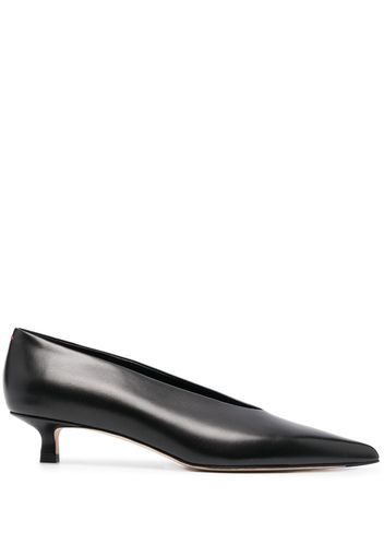 Aeyde Clara pointed-toe leather pumps - Schwarz