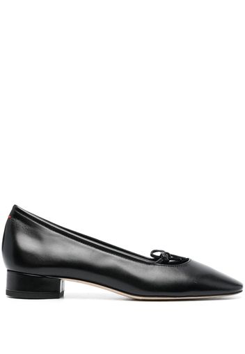 Aeyde 25mm bow-detailing leather pumps - Schwarz