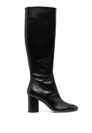 Aeyde Ariana 75mm leather boots - Schwarz