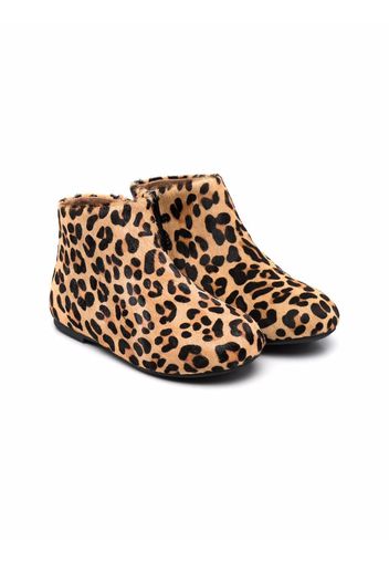 Age of Innocence Chiara Stiefel mit Leoparden-Print - Braun