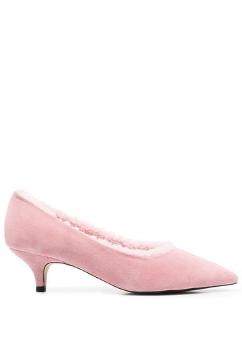 Age of Innocence Juliette Pumps mit Shearling - Rosa