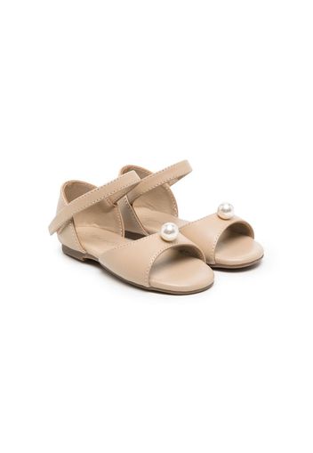 Age of Innocence Mila pearl-detail sandals - Nude