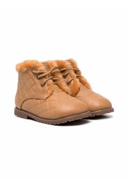 Age of Innocence Gesteppte Stiefeletten mit Shearling-Futter - Nude