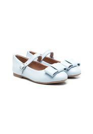 Age of Innocence bow-detail leather ballerina shoes - Blau