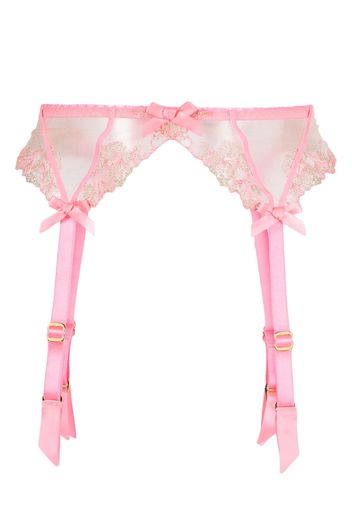 Agent Provocateur Tessy tulle suspender - Rosa