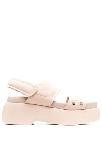 AGL double-strap leather sandals - Rosa