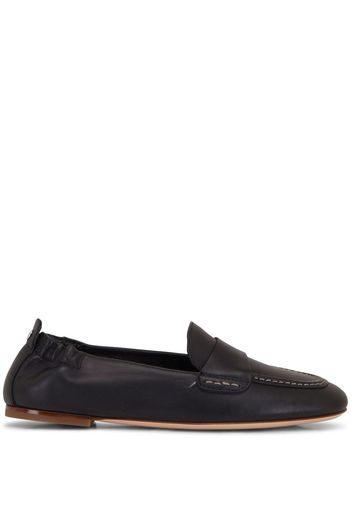 AGL leather slip-on loafers - Schwarz