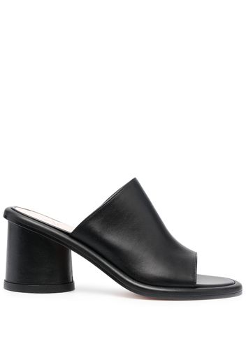 AGL slip-on leather mules - Schwarz