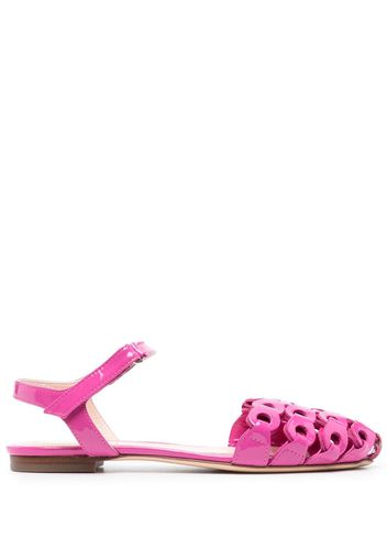 AGL high-shine finish ankle-strap sandals - Rosa