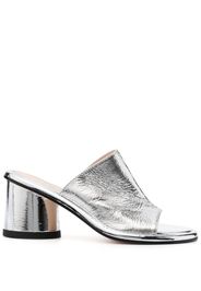 AGL Alison 80mm leather mules - Silber