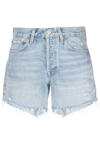 AGOLDE Taillenhohe Parker Jeans-Shorts - Blau