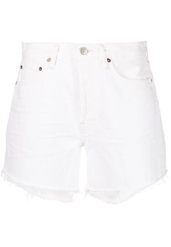AGOLDE Taillenhohe Parker Jeans-Shorts - Weiß