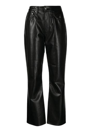 AGOLDE high-waisted flared trousers - Schwarz