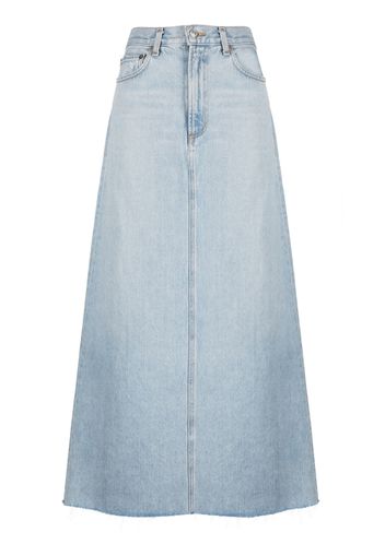 AGOLDE maxi denim skirt - Blau