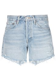 AGOLDE Taillenhohe Parker Jeans-Shorts - Blau