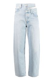 AGOLDE high-waisted straight-leg jeans - Blau