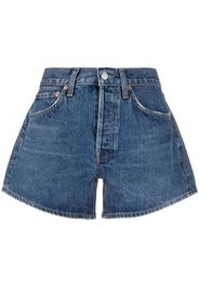 AGOLDE high-waist denim shorts - Blau