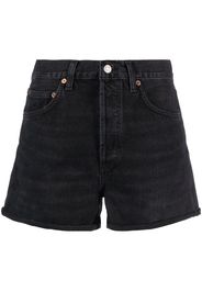 AGOLDE Dee high-rise denim shorts - Schwarz