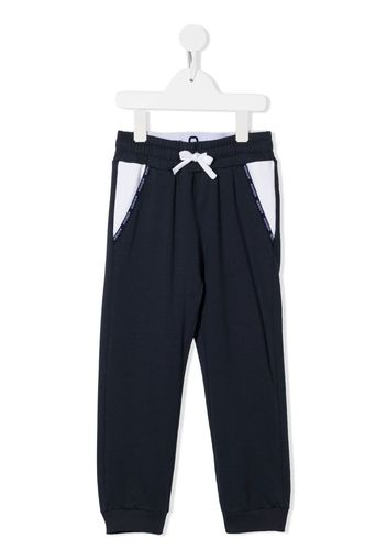 Aigner Kids logo-tape track pants - Blau