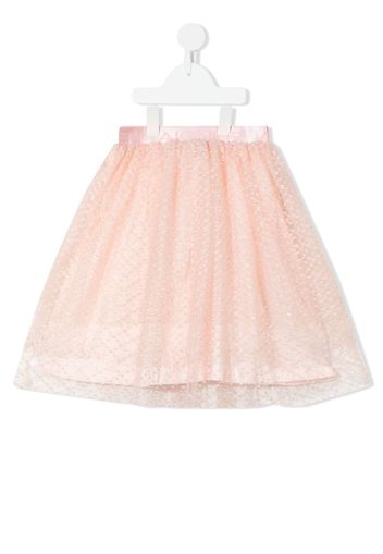 Aigner Kids patterned logo-waist tutu - Rosa