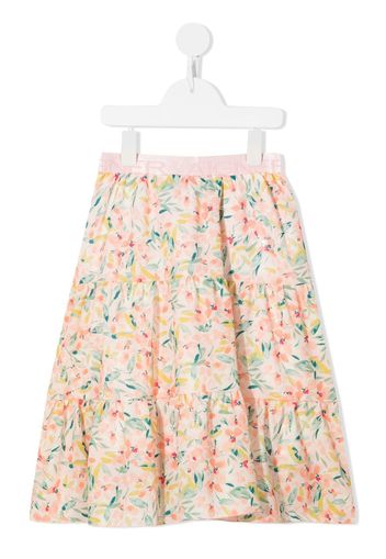 Aigner Kids A-line floral-print skirt - Mehrfarbig