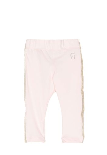 Aigner Kids rhinestone-embellished stretch leggings - Rosa