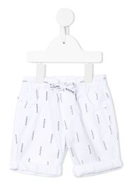 Aigner Kids Shorts mit Logo-Print - Weiß