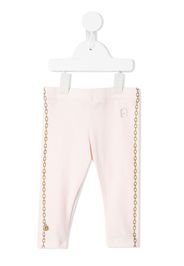 Aigner Kids chain-print leggings - Rosa