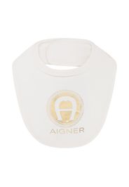 Aigner Kids logo-print bib - Weiß