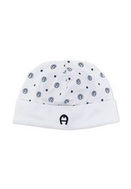 Aigner Kids logo-print cap - Weiß