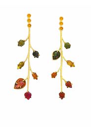 AKANSHA SETHI Folio long branch earrings - Gold