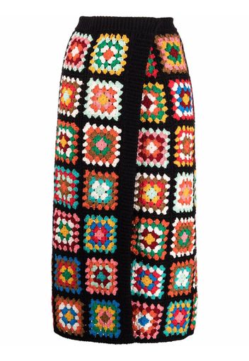 Alanui crochet-design skirt - Schwarz