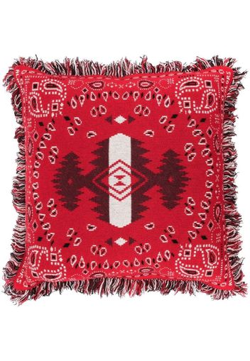 Alanui Bandana cashmere pillow - Rot