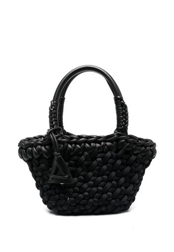 Alanui Icon small raffia tote bag - Schwarz