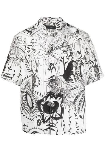 Alanui Oasis Of Imagination bowling shirt - Weiß