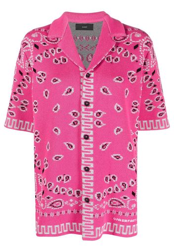 Alanui paisley-print short-sleeved shirt - Rosa