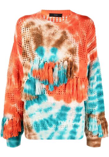 Alanui California Dreamin' net-knit jumper - Orange