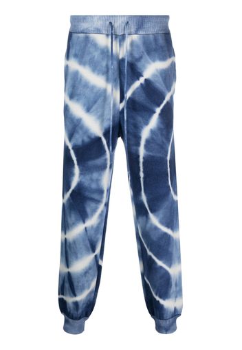 Alanui tie-dye pattern track pants - Blau