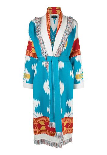 Alanui Icon jacquard cardi-coat - Blau