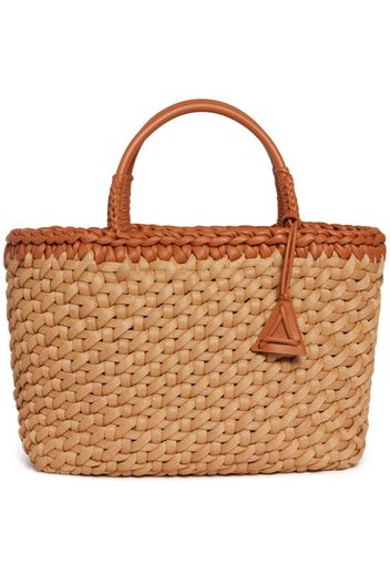 Alanui Icon large raffia tote bag - Braun