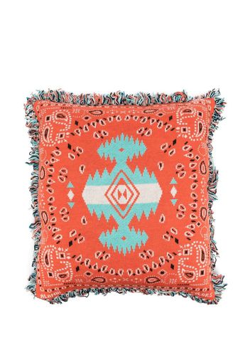 Alanui all-over graphic-print cushion - Orange