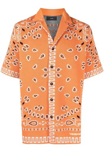 Alanui BANDANA PIQUET SHIRT TIGER LILY - MULTIC - TIGER LILY - MULTICOLOR