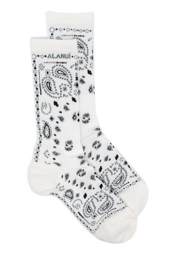 Alanui Bandana ankle socks - Weiß