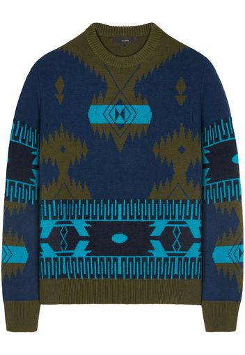 Alanui Icon Pullover mit Jacquardmuster - Blau